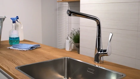 Смеситель Hansgrohe Metris 14822000 для кухонной мойки