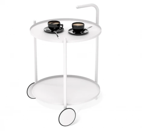 Столик журнальный Sheffilton SHT-CT60 белый муар/белый 6665033501