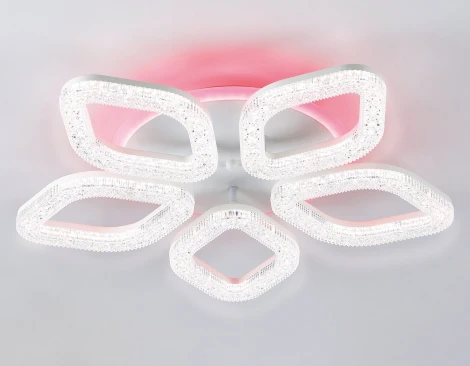 Потолочная люстра RGB Ambrella Original FA3925 (LED, 220V, пульт управления, цветы)
