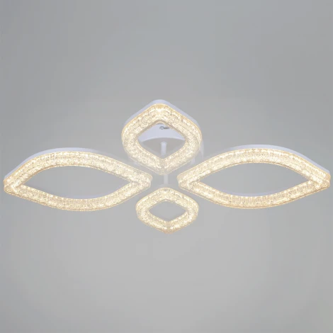 Потолочная люстра светодиодная на штанге с регулировкой цветовой температуры, яркости и ночным режимом Reluce 69290-0.3-2+2 WH