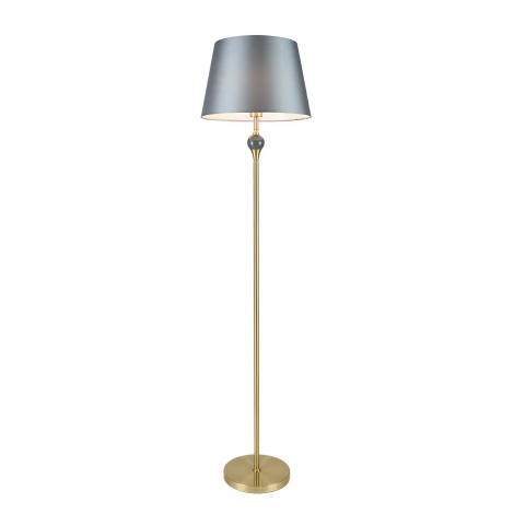 Торшер Lumion Eletra 8416/1F латунь/синий, металл/стекло/текстиль Е27 60W 220V