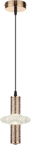 Подвесной светильник Lumion Cristie 8009/6L золото/прозрачный металл/акрил LED 6W 220V 4000K (на проводе, круглые)