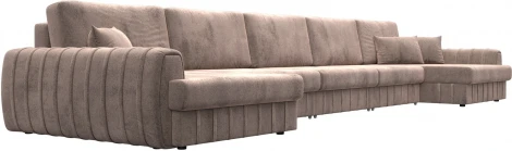 Диван П-образный Лига-057 НПБ МегаЛонг Лига Диванов (Велюр) арт.129362