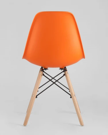 Стул Stool Group Eames DSW оранжевый x4 УТ000005349