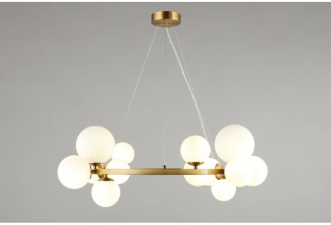 Подвесной светильник Aployt Letizia APL.314.03.14 (220V, на тросе, шарики, кольцо, молекулы)