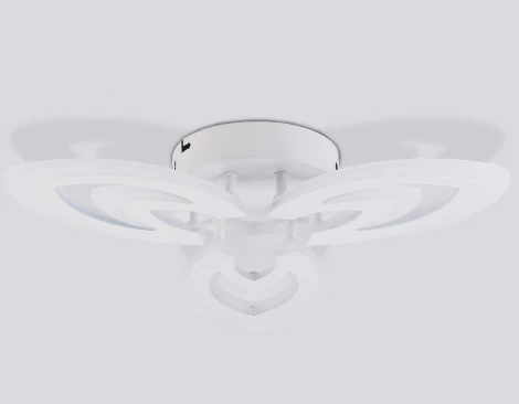 Потолочная люстра светодиодная с пультом Ambrella Original FA4545 (регулировка яркости, 220V, листья)