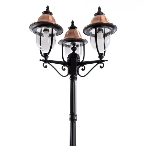 Наземный фонарь Arte Lamp Barcelona A1486PA-3BK