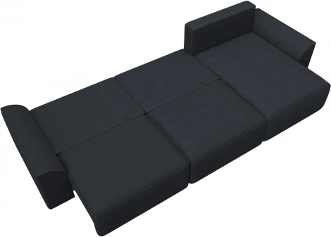 Диван угловой Лига-048 НПБ лонг Лига Диванов (Замша) арт.128504