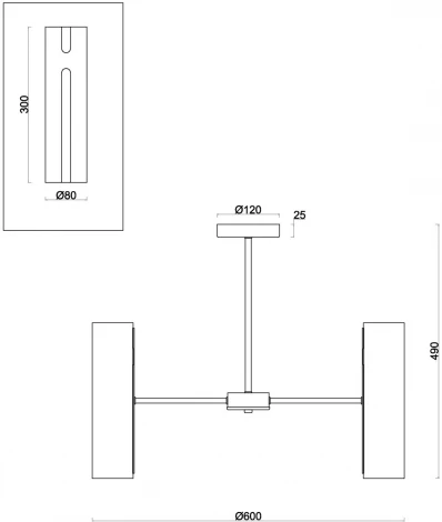 Потолочная люстра на штанге Freya Fiore FR5368CL-10BS (220V, круглые)
