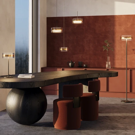 Подвесной светильник Maytoni Dress code MOD348PL-L18BBS3K (LED, 220V, на проводе, круглые)