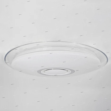 Потолочный светильник круглый Omnilux Melofon OML-47307-52 (LED, 220V, управление смартфоном, умный дом - i-Lamp, звездное небо)