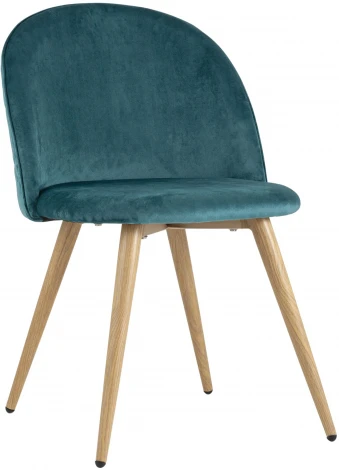 Стул Stool Group Лион велюр с ромбами аквамарин УТ000002228