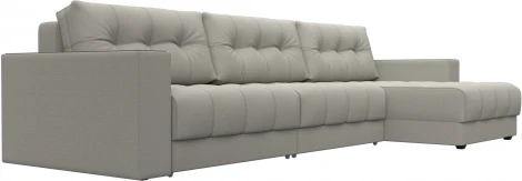 Диван угловой с декором Лига-049 НПБ Лонг Лига Диванов (Рогожка) арт.128289