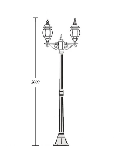Наземный фонарь Oasis Light America S Bg 83408S A