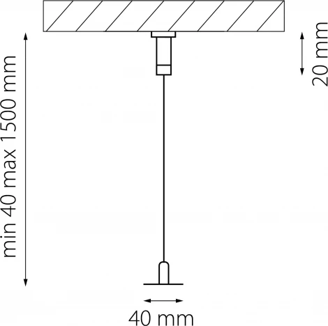 Подвес универсальный трековый для треков Lightstar Linea 506170 (на тросе)