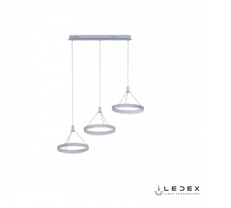 Подвесной светильник iLedex Libra D075-3 WH (220V, пульт управления, на тросе, кольцо)