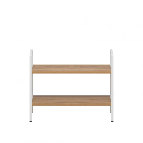 Стеллаж Leset Стилвуд 22 широкий, 2 полки 4687207095754 Металл, Белый