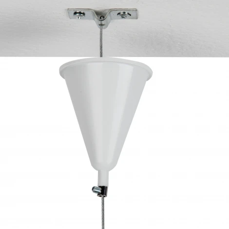 Набор для подвесного монтажа трехфазных шинопроводов Uniel UFB-H41 WHITE 1 POLYBAG