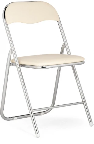 Стул Woodville на металлокаркасе Fold 1 складной beige / chrome 15481