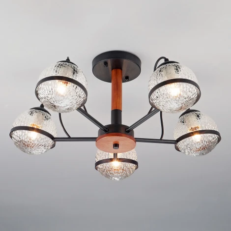 Потолочная люстра Eurosvet Livia 70081/5 черный