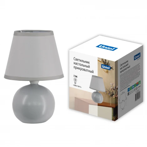 Настольная лампа Uniel UML-B303 E14 GREY
