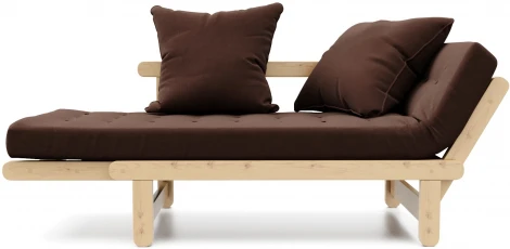 Кушетка Arsko Сламбер сосна коричневый велюр