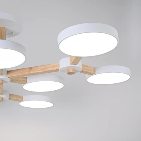 Потолочная люстра на штанге LED TURNA Белый ImperiumLoft Turna-X01 (178304-26, Умный дом, WiFi, голосовое управление)