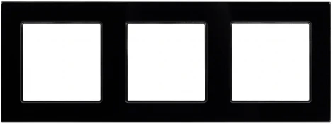 Рамка стеклянная FRM-GLARE-GS-3-BK (Arlight) 043800
