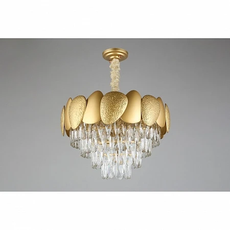 Подвесная люстра Omnilux Ardea OML-66903-09 (220V, хрусталь, на цепи)