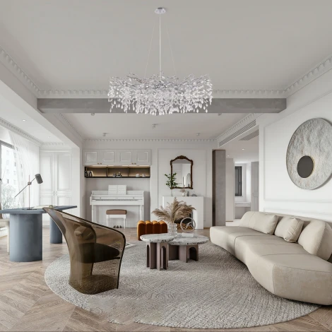 Подвесная люстра хрустальная Arte Milano Milano-1 23110.1200.18.E14.B CR (220V, на тросе)