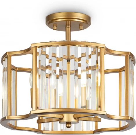 Потолочная люстра на штанге Maytoni Solar MOD087CL-04G (220V, свеча, круглые)