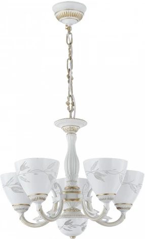Подвесная люстра Arte Milano AM343659 343659/5 WT+G (220V, на цепи)