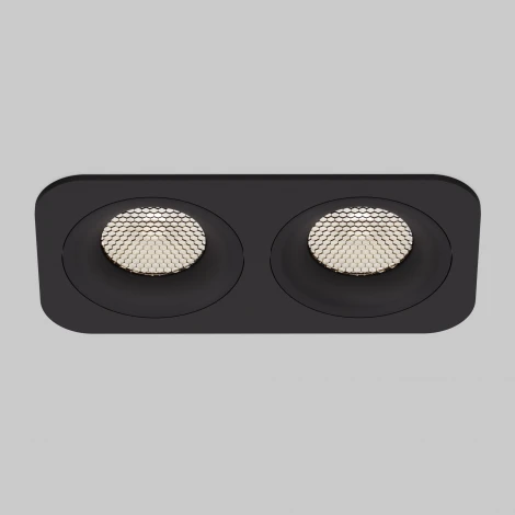 Светильник встраиваемый светодиодный IP44 Elektrostandard Tetro 15277/LED 20W 4000K черный IP44