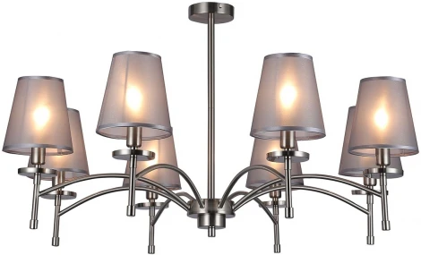 Потолочная люстра на штанге Escada Faith 694/8PL Nickel (220V)