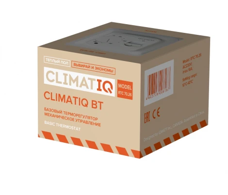 Механический терморегулятор CLIMATIQ BT (белый)