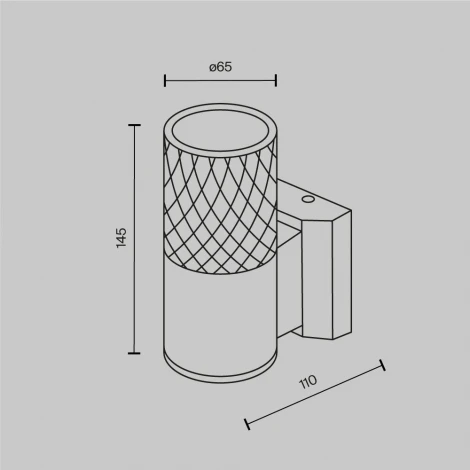 Настенный светильник уличный Maytoni Bowery O583WL-01W (220V, IP54)