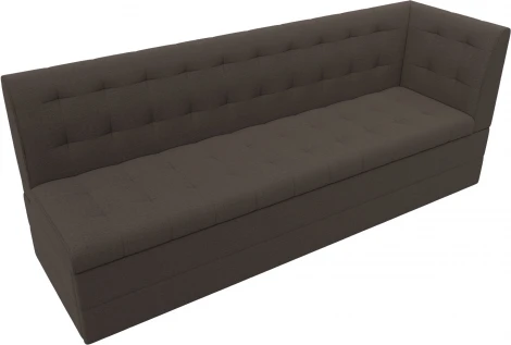 Диван кухонный Бриз с углом справа (Коричневый/Рогожка) Лига Диванов арт.122435