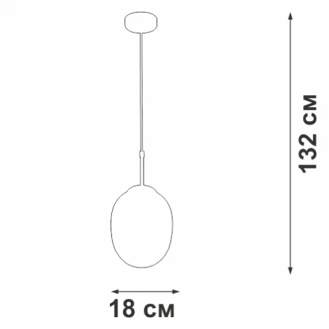Подвесной светильник Vitaluce V2969-1/1S (220V, на проводе)