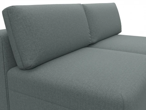 Диван угловой модульный Лига-060 НПБ угол универсальный (ЛДСП,Брус,Фанера/Пластик/Рогожка/Серый) Лига Диванов 129715