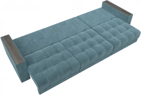 Диван прямой с декором Лига-049 НПБ Лонг Лига Диванов (Велюр) арт.128422