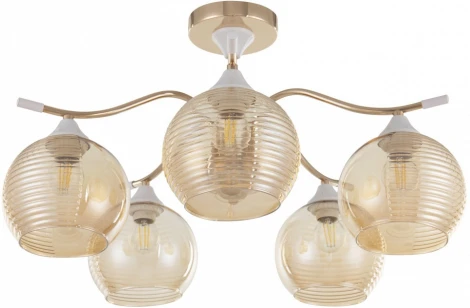 Потолочная люстра на штанге Arte Milano Napoli 327719/5 FG+WH (220V, шар)