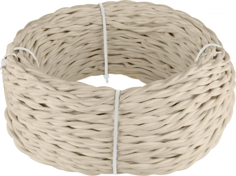 Ретро кабель витой 2х2,5 (песочный) 50 м Werkel W6452646 (a050777)