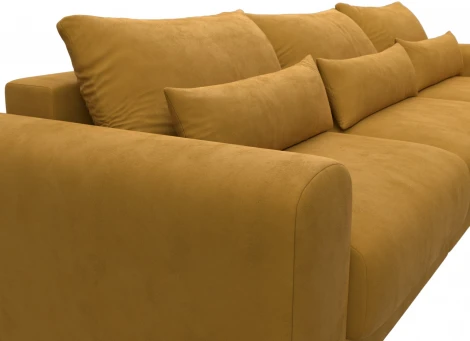 Диван угловой Лига-056 НПБ Лонг угол универсальный Лига Диванов (Велюр) арт.129172