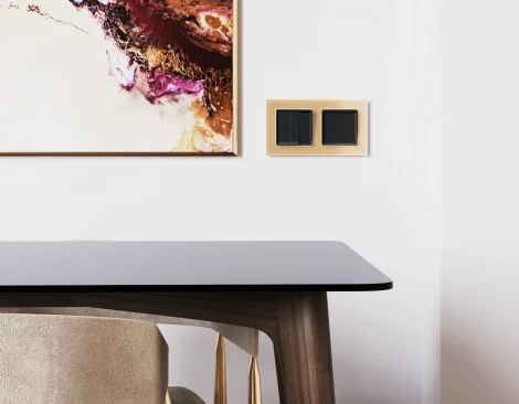 Рамка Ambrella Volt ALFA Platos (Шампань Стекло органическое) 2-ая AF330602