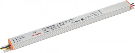 Блок питания ARV-24024-LONG-D (24V, 1A, 24W) (Arlight, IP20 Металл, 2 года) 026420(1)
