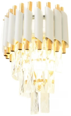 Бра Lumina Deco LDW 6003-2 WT+F.GD (220V, хрусталь)