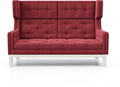 Диван Arsko Айверс Хай Беленый дуб шенилл красный