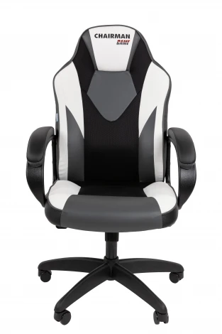 Офисное кресло Chairman Game 17 Россия экокожа черный/серый/белый
