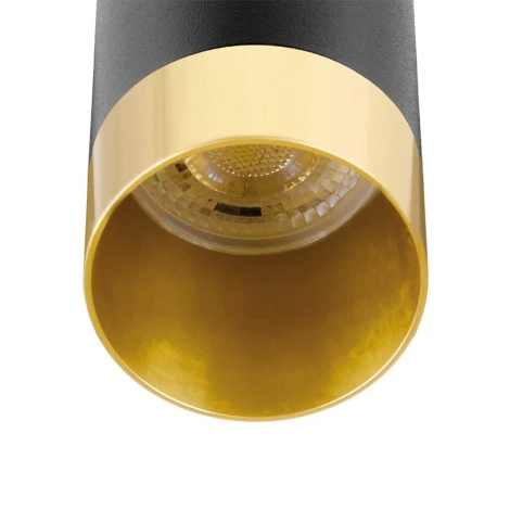 Подвесной светильник Wolta WSL-MR11/P15BG под лампу MR11 с цоколем GU10 Черный / золотой PETITE