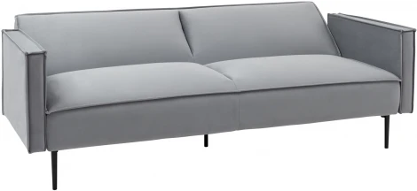 Диван прямой Stool Group Кассель велюр серый УТ000035882